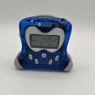 Projector Oregon Scientific Digital BLUE TRANSPARENT Alarm Clock Frutiger Works
