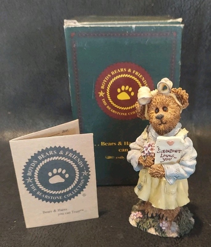 Boyd’s Bears & Friends Bearstone Collection Early Edition Abby T.Bearymuch W/Box