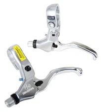 Dia-Compe MX2 bicycle BMX LH and RH brake lever SET - SILVER