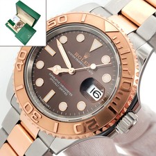 2019 Rolex Yacht-Master 40mm Chocolate Rose Gold/Steel Watch 116621 Box Papers