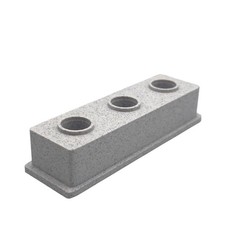 14mm Bowl Slide Stand Holder - 3 Bong Slide Display - White Marble