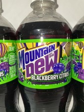 3 bottles of New Exclusive Mountain Dew BlackBerry Citrus Unopened Mt Dew 20oz
