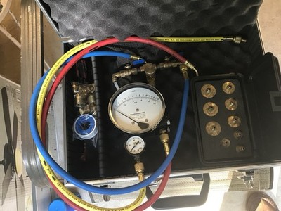 Backflow 3 Gauge Tester Same  As Watts Tk9a Plus Thumb Screw Adapters 1/4-3/4