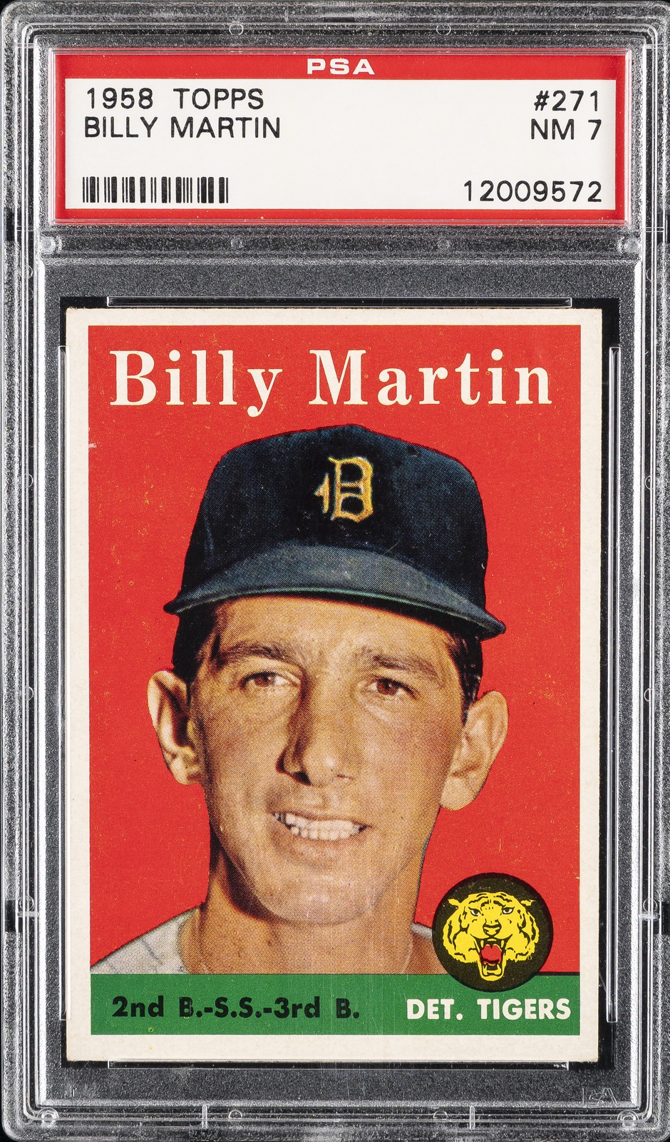 1958 TOPPS #271 BILLY MARTIN PSA 7