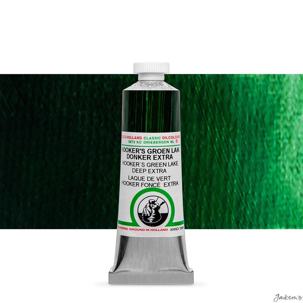 Old Holland Classic Oil Paint Cold Pressed Linseed Oil 40ml Hooker's Green La...