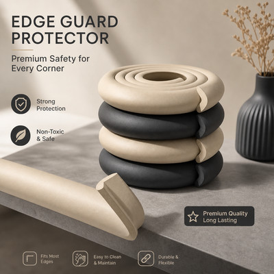 2M Baby Safety Table Desk Edge Guard Strip Bumper Protector + 10 Corner Cushion
