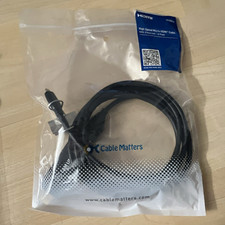 Cable Matters High Speed Ethernet Micro-HDMI to HDMI Cable 6 ft Black