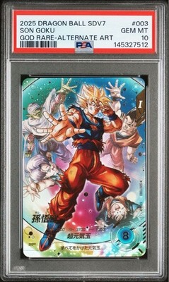 PSA 10 Son Goku God Rare Alt Art SDV7-003 Dragon Ball Super Divers