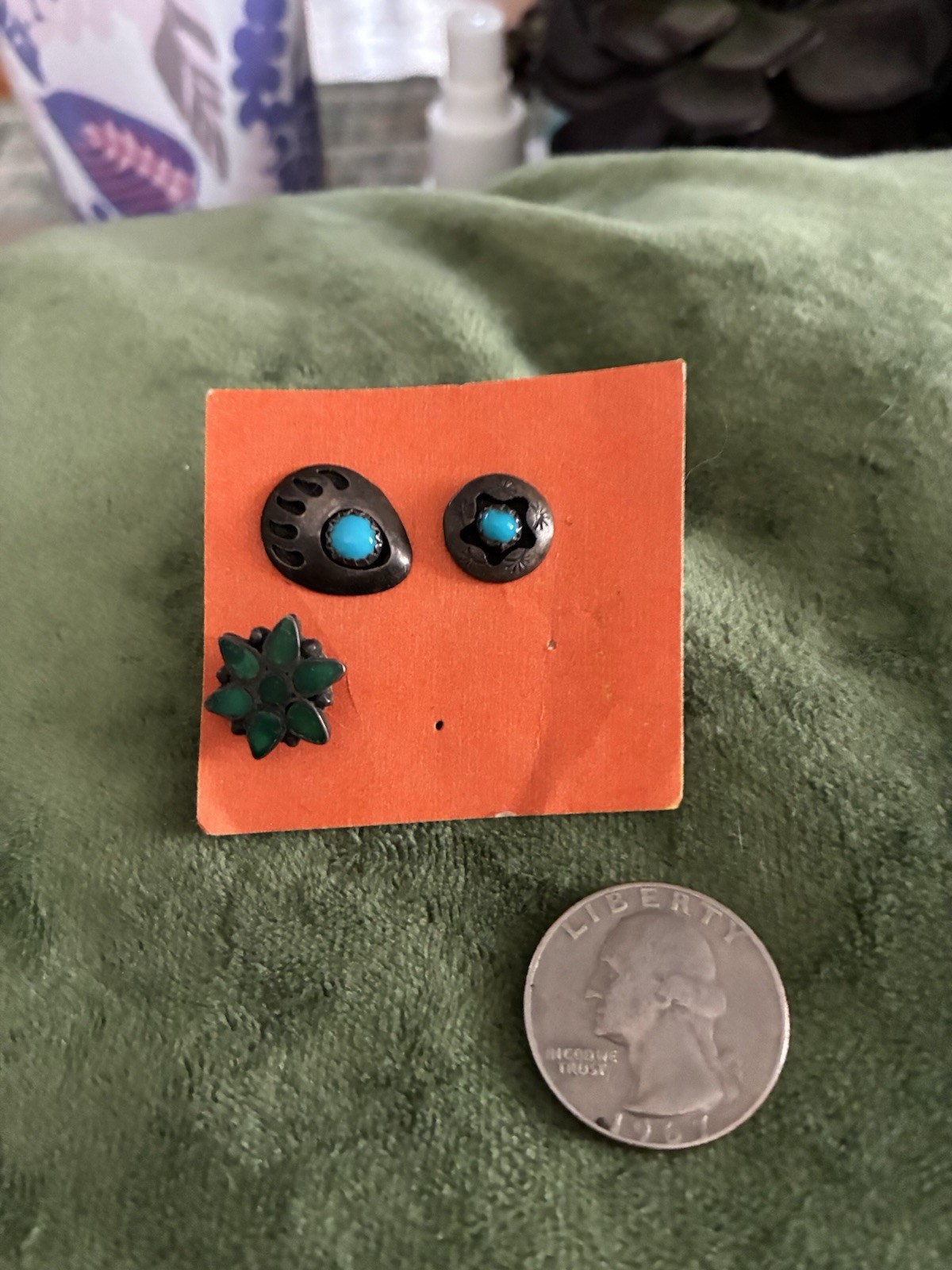 Three Different Earrings Post Style American Indi… - image 2