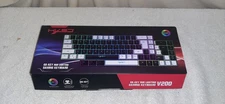 HXSJ V200 Wired Mechanical Keyboard (White) - SOLD AS-IS