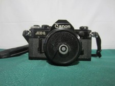 Black Canon AE-1 Film Camera With 50mm f/1.8 Lens - Fully Tested Clean W/Manual
