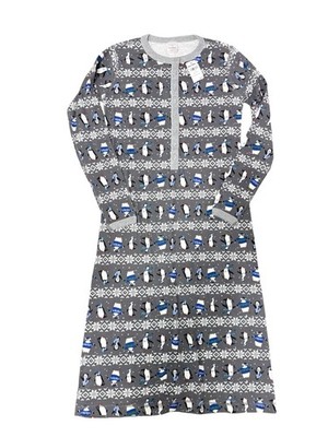 Hannah Anderson Winter Penguin Pajama dress NWT Organic Cotton Adult XS |  eBay
