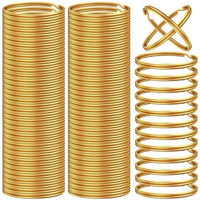 100PCS Split Key Rings Bulk for Keychain and Crafts Keychain Rings gold25mm