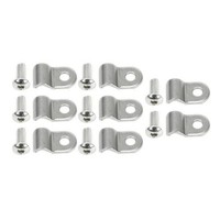 16-Teilig Bremsleitung Halter Mit Schrauben Edelstahl 316 FüR 3 16 Zoll Rohr