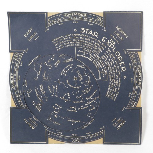 Vintage Star Explorer 1944 Constellation Chart Wheel Jr Astronomy Club