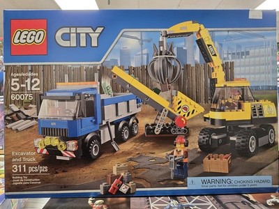 LEGO 60075 City Excavator And Truck New in Sealed Box