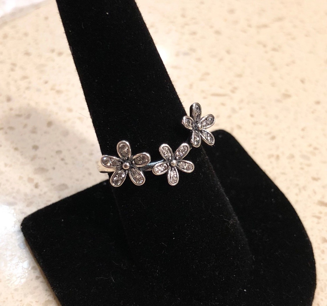 Pandora Dazzling Daisies Stackable Ring #190933CZ… - image 1