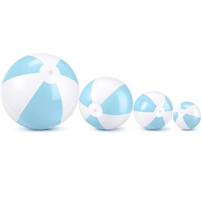4 Pack Beach Balls in 4 Sizes (24'' 16'' 12'' 8''), Inflatable Pastel Pool Balls ...