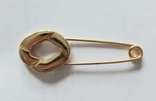 Broschennadel Kiltnadel Metall Schmucknadel Tuchnadel Nadel gold 