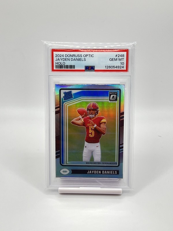 💎 RC Jayden Daniels PSA 10 - 2024 Donruss Optic - Rated Rookie #248 Holo Prizm