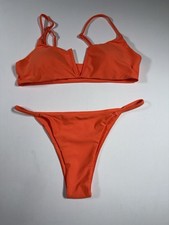 ZAFUL Women  s Swimsuit Mid Waisted Bikini Summer Beach 2 Piece Sz Large Us 8