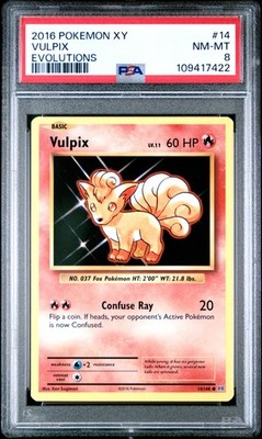 ポケモンカード psa 2016 POKEMON XY EVOLUTIONS #14 VULPIX PSA 8 | eBay