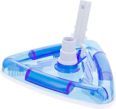 Weighted Transparent Triangular Pool Vacuum Head with Swivel Hose Connection and