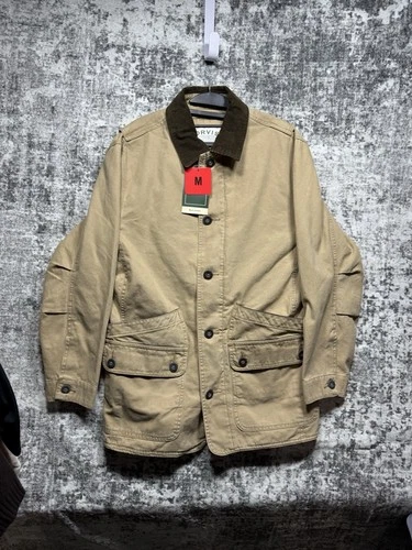 Orvis Barn Jacket Mens Medium Brown Classic Cotton Lined Outdoor Field Coat New