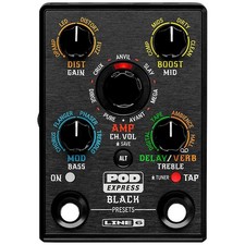 Line 6 POD Express Black Guitar Effects Pedal...