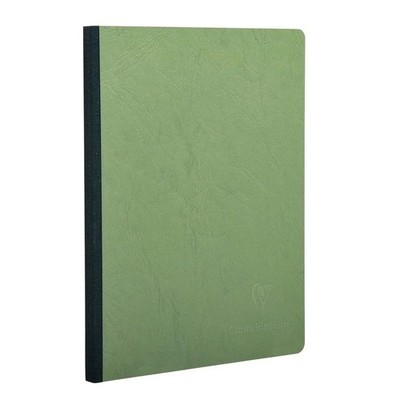 Clairefontaine Basic Large Clothbound Notebook (6 x 8.25) Green 192 Pages A5