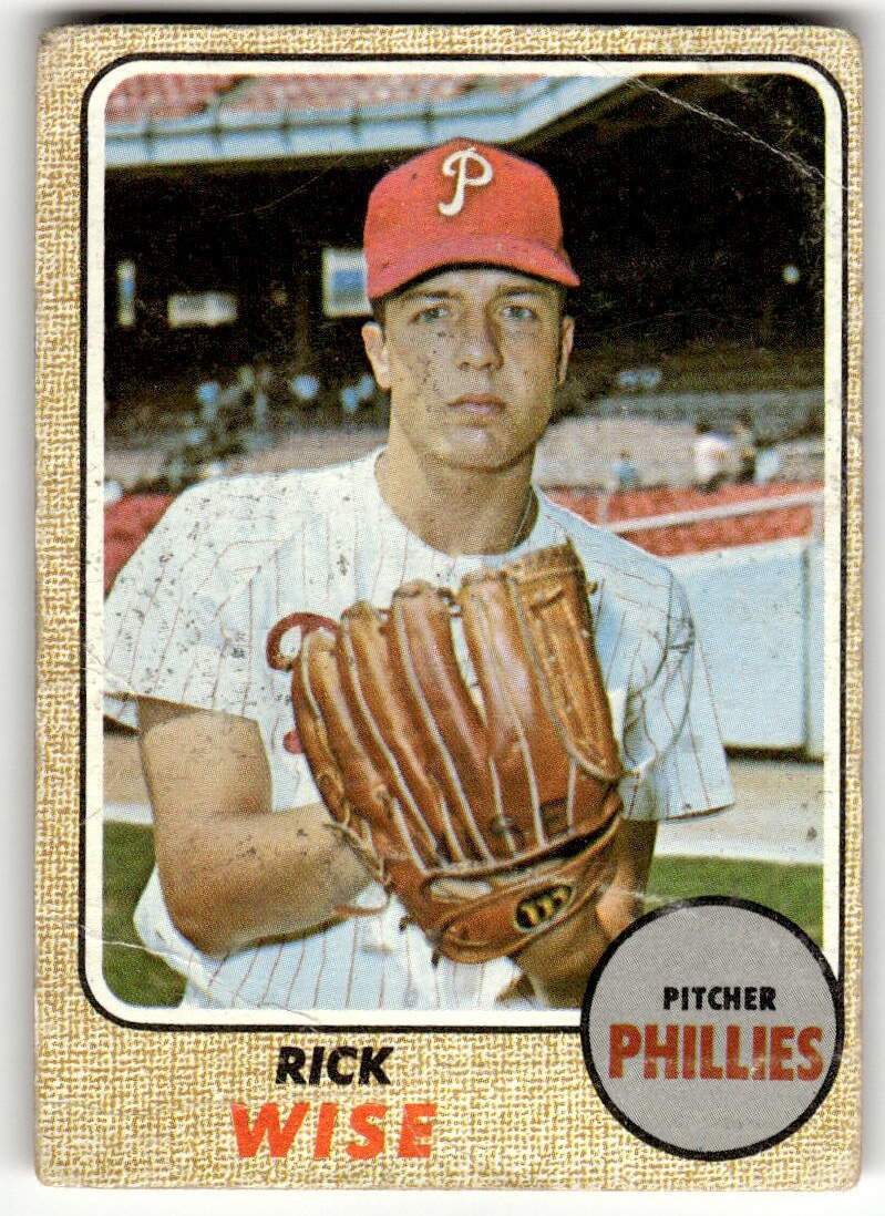1968 Topps #262 Rick Wise Philadelphia Phillies Baseball