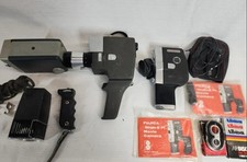 Vintage Movie Camera Lot w/ Case Collectible Old Film Cameras Not Tested
