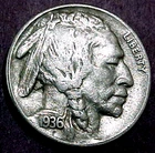 1936-S BUFFALO NICKEL........MIN. BID .01 & NO RESERVE!