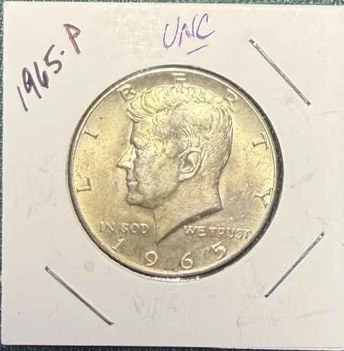 1965 KENNEDY HALF DOLLAR 40% SILVER COIN Uncirculated