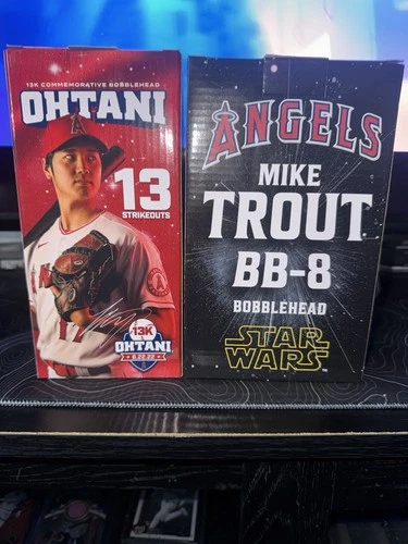 Shohei Ohtani Bobble Head Mike Trout Star Wars Bobble Head LA Angels