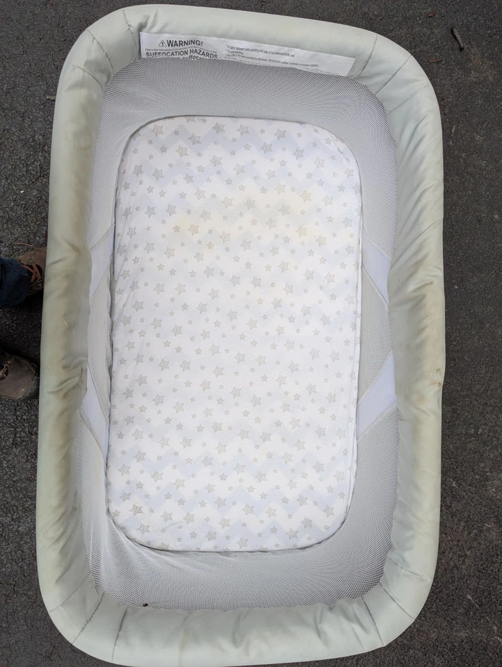 MiClassic 全网 2 合 1 固定和摇滚摇篮一秒折叠灰色雪佛龙  — 第 2/4 张图片