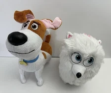 Secret Life of Pets Max & Gidget Plush Universal Studios Lot of 2 Stuffed Animal