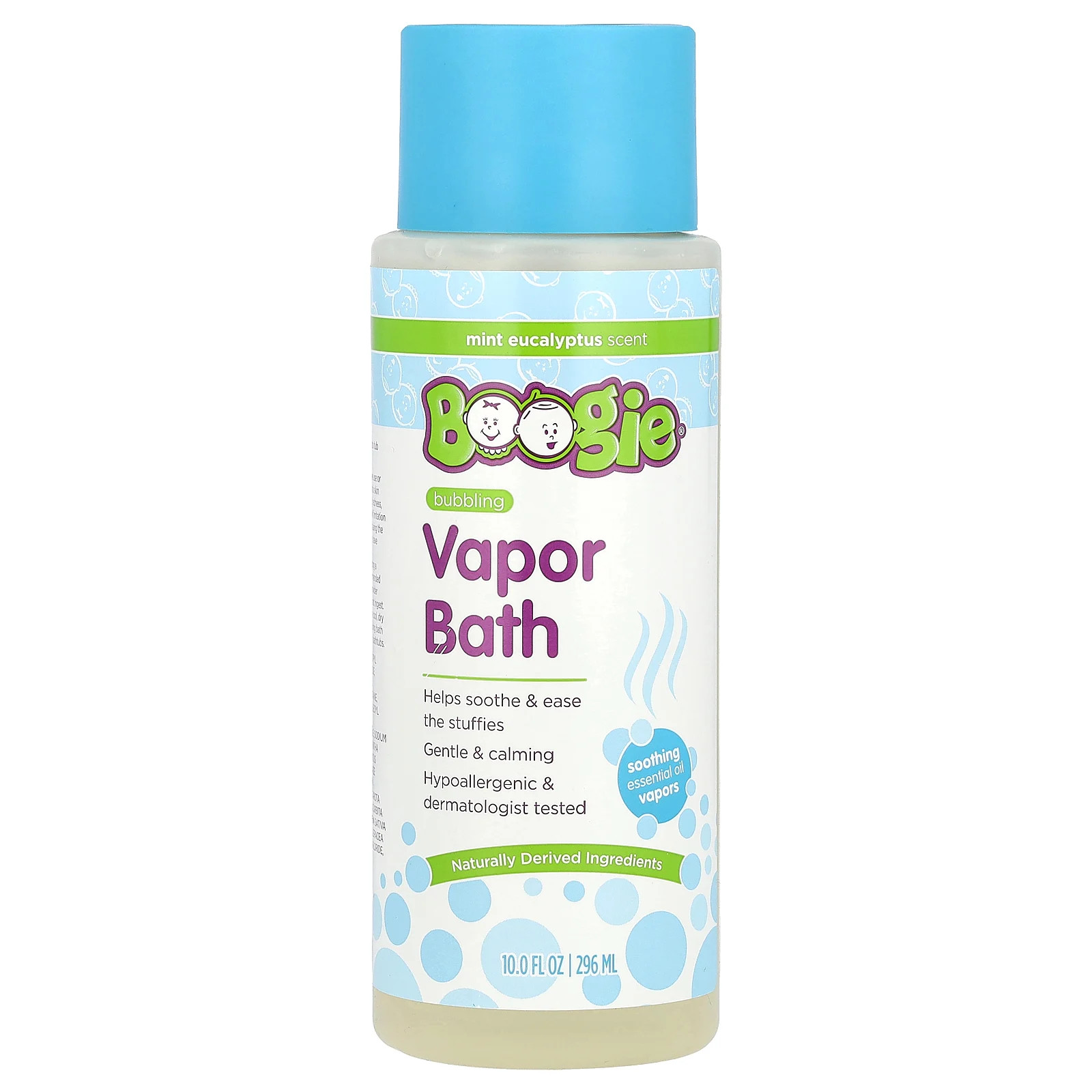 Пузырьковая паровая ванна, Мятно-эвкалиптовая, 10 жидких унций (296 мл)