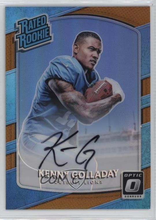 2017 Donruss Optic Rated Bronze Kenny Golladay #175 Rookie Auto RC 0m6i