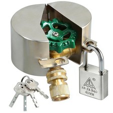 Stainless Steel Outdoor Faucet Lock - Water Spigot Lock, Hose bib Lock, Suita...