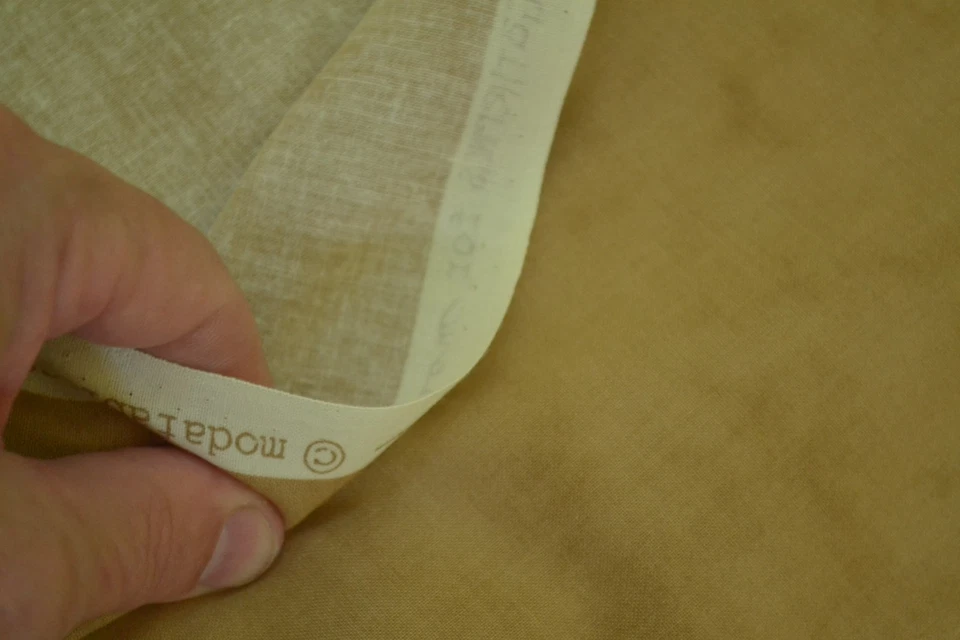 By 1/2 Yd, Marbled Tan Quilt Cotton, Moda/Primitive Gatherings, Japan, M7036 - Image 4 of 4