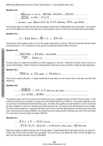 ATAR Notes HSC Year 12 Mathematics Standard 2 Topic Tests - Picture 12 of 12