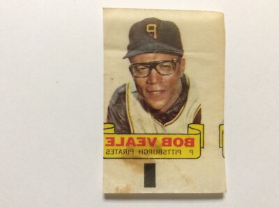 1966 Topps Rub-Offs BOB VÉALE Pittsburgh Pirates Poor Condition
