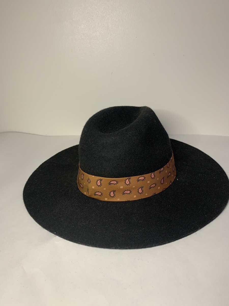Womens Wide Brim Fedora adjustable Hat with Carf Band - a  display picture 1