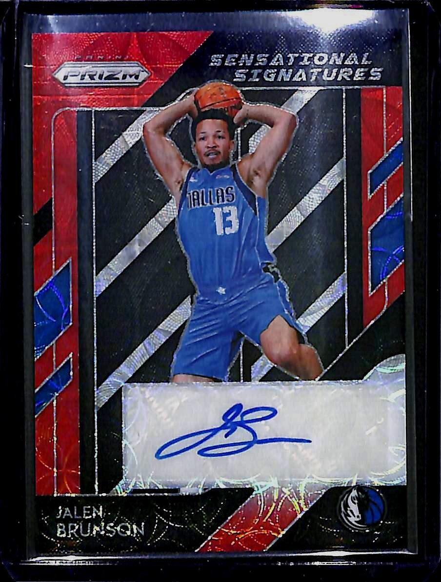 2018 Panini Prizm Sensational Signatures Red Scope Prizm Autograph Jalen Brunson