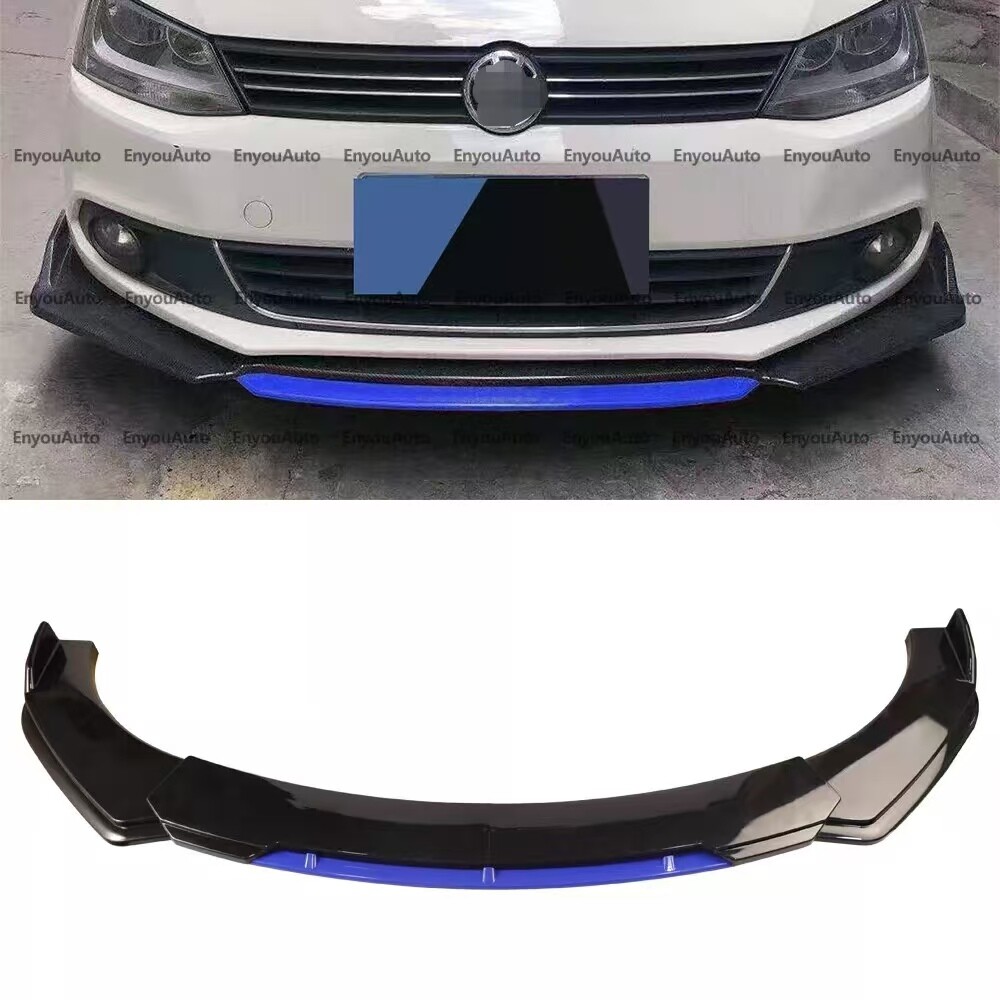 For Volkswagen Golf MK5 MK6 MK7 Front Bumper Lip Spoiler Splitter Glossy Blac eB