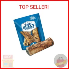 Best Bully Sticks Marrow Bones for Dogs, 3 Pack - USA Packed Healthy Dog Treats,
