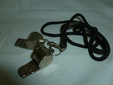 2 Dog Training Whistles with Double Lanyard Lot 1-599