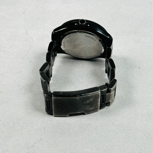 Fossil Watch Womens 40mm Cecile Dark Gray Pave Rhinestone Bezel New Battery - Picture 7 of 13
