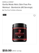 Gorilla Mode Nitric Bombsicle New 40 Servings 🇺🇸